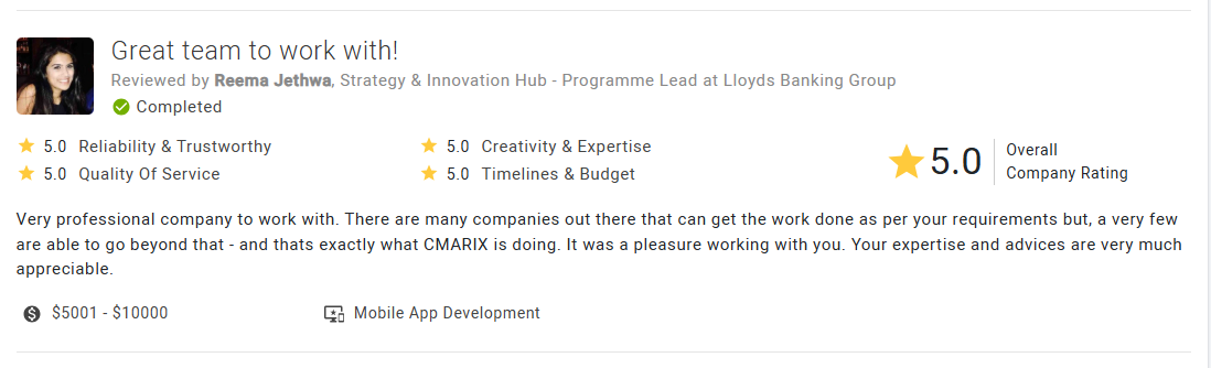 Top Developer Reviews